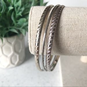 🌿Bracelet Set Silver Tone